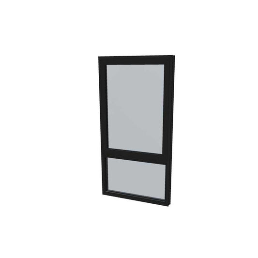 Black Awning Window - 2095h X 1195w - EV50 Clear Tgh Double Glazed