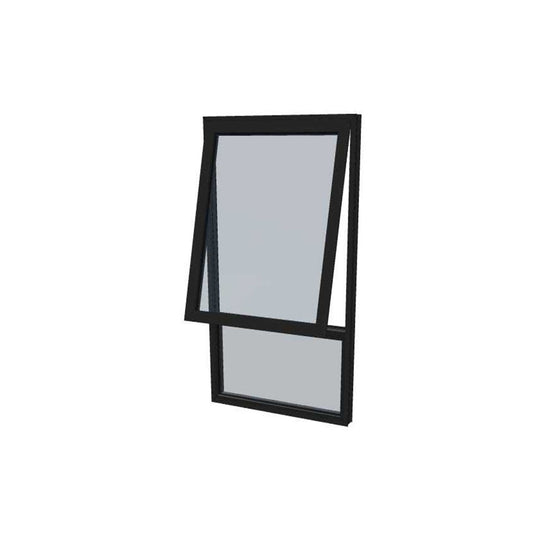 Black Awning Window - 2095h X 1195w - EV50 Clear Tgh Double Glazed