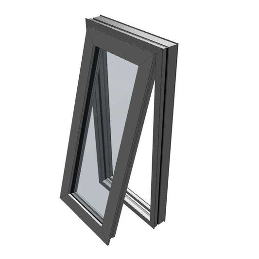 Black Awning Window 1800h x 600w Clear Double Glazed (Outside Reveal Size)