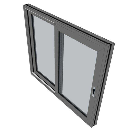 Black Sliding Window 1195h x 2390w Double Glazed - TS87
