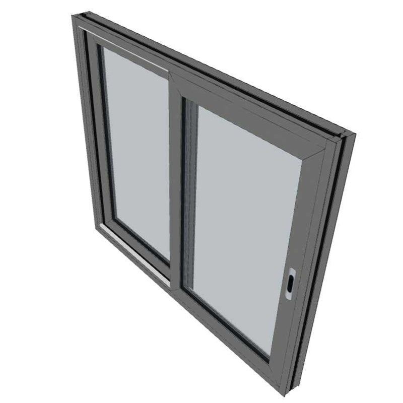 Black Sliding Window 1370h x 1845w Double Glazed with Flyscreen